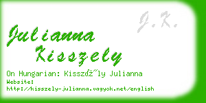 julianna kisszely business card